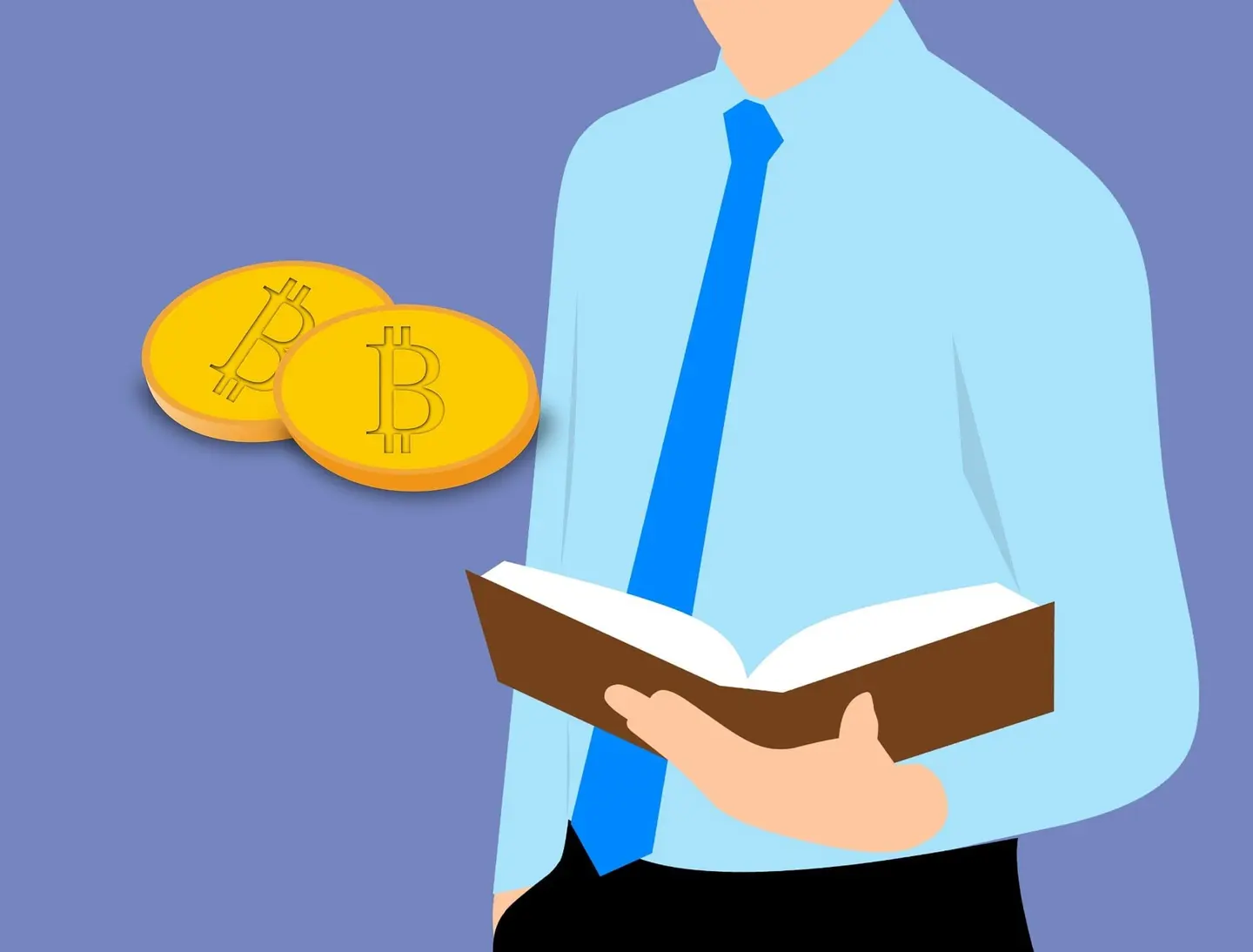 Person reading about Bitcoin with notes spread across a desk